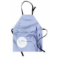 Abstract Team of Geese Moon Apron