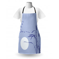 Abstract Team of Geese Moon Apron