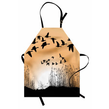 Reeds Silhouettes in the Sky Apron