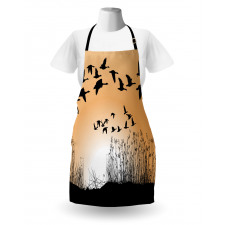 Reeds Silhouettes in the Sky Apron