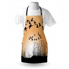 Reeds Silhouettes in the Sky Apron