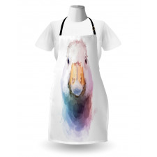 Watercolor Goose Face Apron