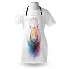 Watercolor Goose Face Apron