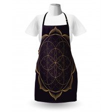 Geometry Art Flower Apron