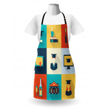 Colorful Squares Concept Apron