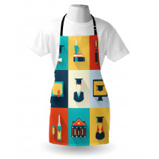 Colorful Squares Concept Apron