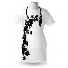 Monochrome Grape and Leafage Apron