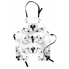 Fruits with Swirl Ornaments Apron