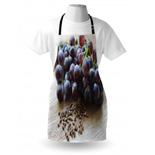 Fruits and Seeds on a Table Apron