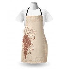 Vintage Style Fruits Branch Apron