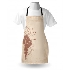 Vintage Style Fruits Branch Apron