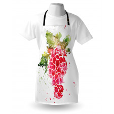 Splashed Watercolor Fruits Apron