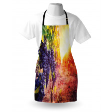 Grape in Countryside Vineyard Apron