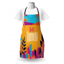 Tropical Beach Hello Summer Apron