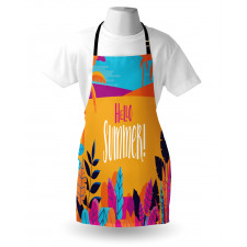 Tropical Beach Hello Summer Apron