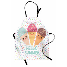 Ice Cream Cone with Dots Apron