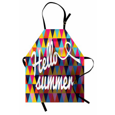 Retro Triangles Hello Summer Apron