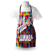 Retro Triangles Hello Summer Apron