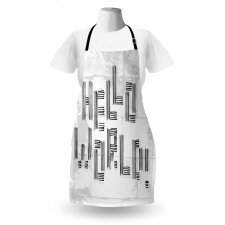 Abstract Striped Hello World Apron