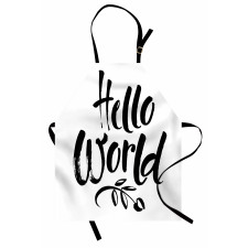 Hello World Tree and Words Apron