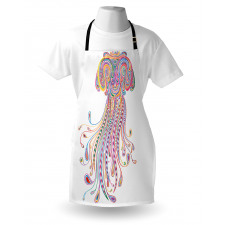 Doodle Abstract Colorful Apron