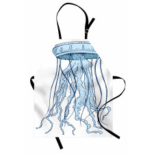 Exotic Sea Creature Retro Apron