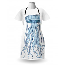 Exotic Sea Creature Retro Apron