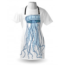 Exotic Sea Creature Retro Apron