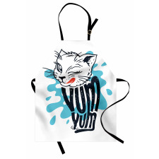 Licking Kitten Yum Yum Apron