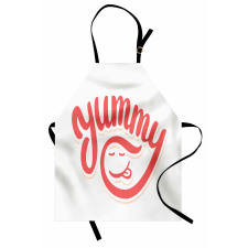 Simplistic Monotone Wording Apron