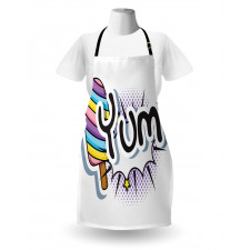 Pop Art Style Childish Wording Apron