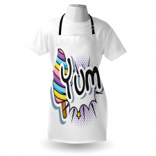 Pop Art Style Childish Wording Apron