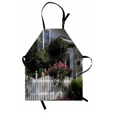 Floral Cozy House Garden Art Apron