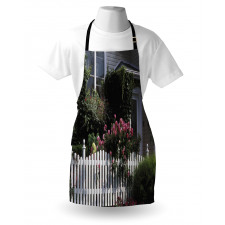 Floral Cozy House Garden Art Apron