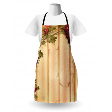 Grapes Wooden Illustration Apron