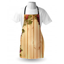 Grapes Wooden Illustration Apron