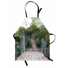 Wrought Floral Garden Gate Apron