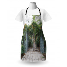 Wrought Floral Garden Gate Apron