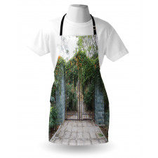 Wrought Floral Garden Gate Apron