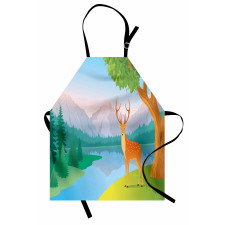 Deer Mountain Landscape Apron