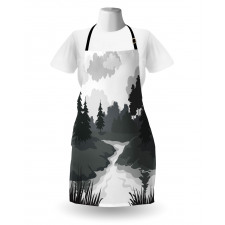 Greyscale Landscape Apron