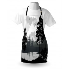 Tree River Flying Bird Apron