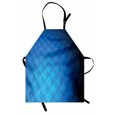 Vibrant Geometric Ombre Square Apron