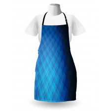 Vibrant Geometric Ombre Square Apron