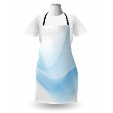 Flowing Wavy Effect Print Apron