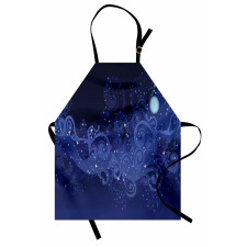 Abstract Starry Night Moon Apron