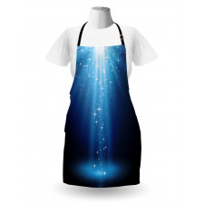 Star Night Vibrant Blue Tones Apron