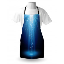 Star Night Vibrant Blue Tones Apron