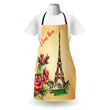 Love in Paris Eiffel Apron