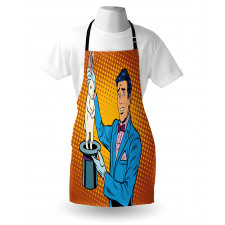 Magician Rabbit Pop Art Retro Apron